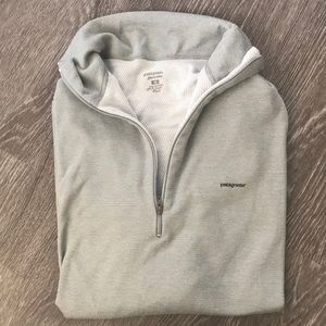 Gray Patagonia long sleeve sweater